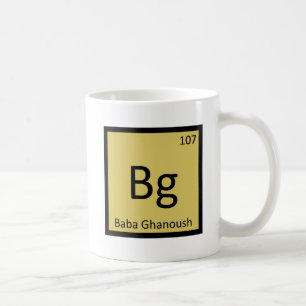 Bg - Baba Ghanoush Appetizer Chemistry Symbol Coffee Mug