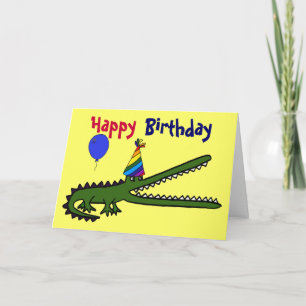 BG- Happy Birthday Crocodile Card