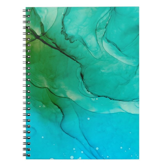 BG Painted Fine Art Abstract Design Art Background Notebook (Front)