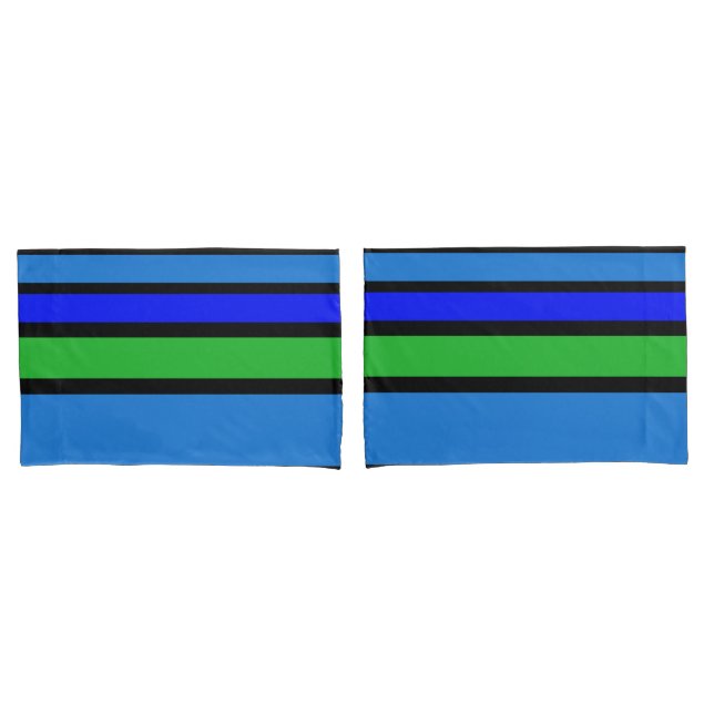 BG Stripes Pattern coloured IV + your back & idea Pillowcase (Front-Set)