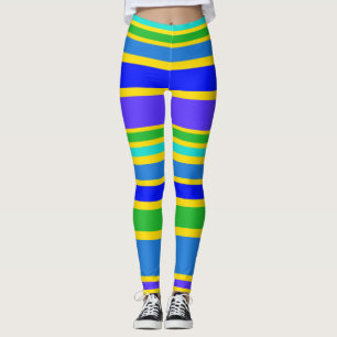 BG Stripes Pattern coloured IV + your background Leggings