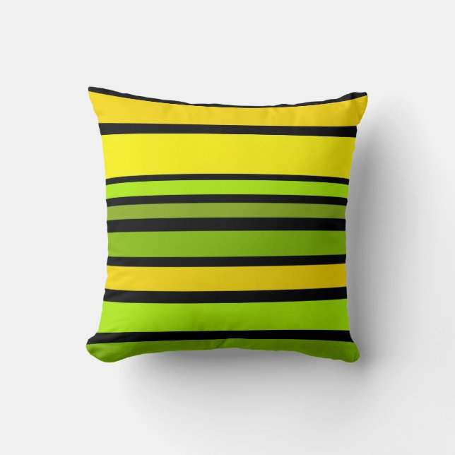 BG Stripes Pattern coloured V + your background Cushion (Front)