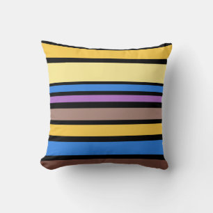 BG Stripes Pattern coloured VI + your background Cushion