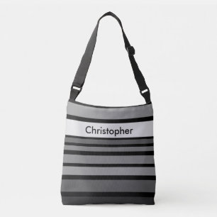 BG Stripes Pattern coloured VII + your back & Crossbody Bag