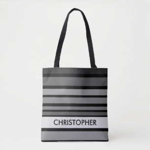 BG Stripes Pattern coloured VII + your back & Tote Bag