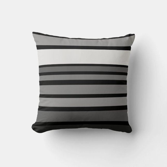 BG Stripes Pattern coloured VII + your background Cushion (Front)