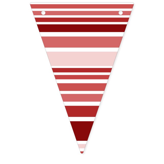 BG Stripes Pattern coloured VIII + your back & ide Bunting (First Flag)