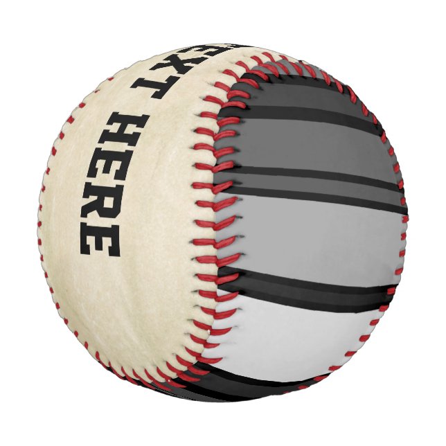 BG Stripes Pattern coloured XI + your backgr. Baseball (Angled)