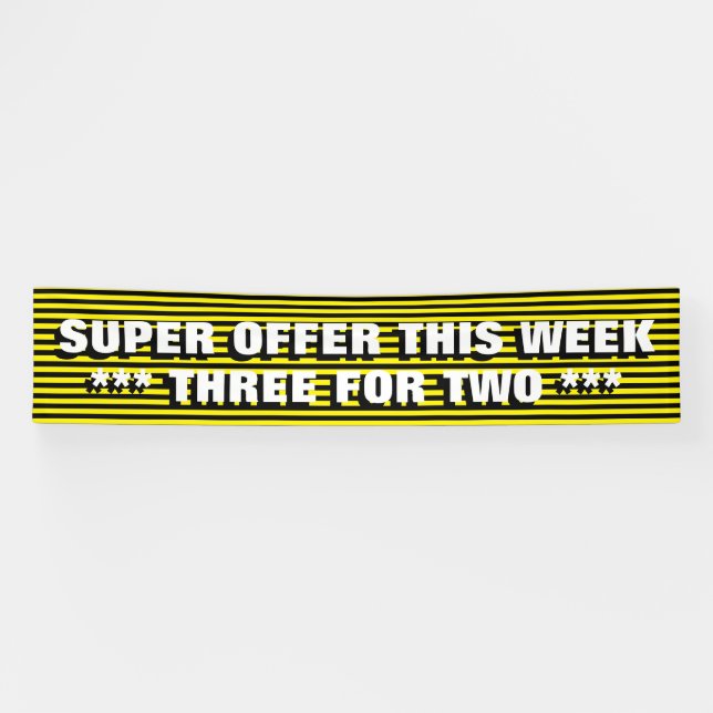 BG Stripes Pattern narrow black + your back & idea Banner (Horizontal)