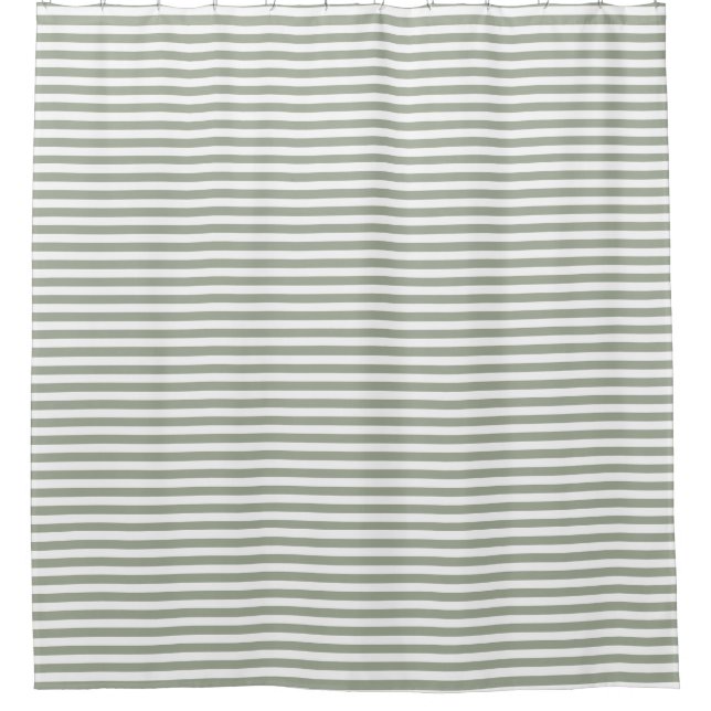 BG Stripes Pattern narrow white + your back & idea Shower Curtain (Front)