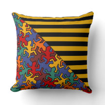 BG Stripes Pattern wride black + geckos mosaic