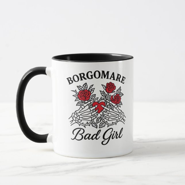 Bgm Bad Girl II Classic - Skeleton Heart Hands  Mug (Left)