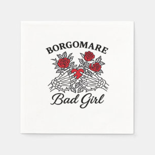 Bgm Bad Girl II Classic - Skeleton Heart Hands  Napkin