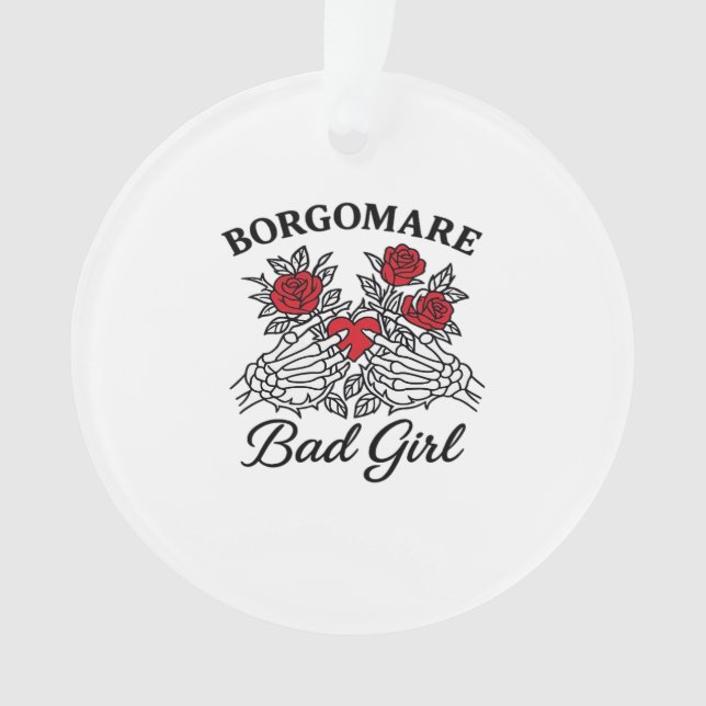 Bgm Bad Girl II Classic - Skeleton Heart Hands  Ornament (Front)