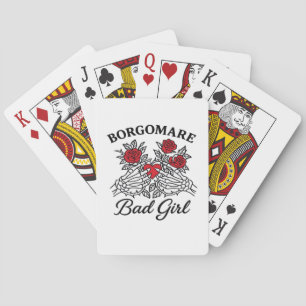 Bgm Bad Girl II Classic - Skeleton Heart Hands  Playing Cards