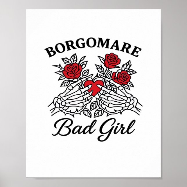 Bgm Bad Girl II Classic - Skeleton Heart Hands  Poster (Front)