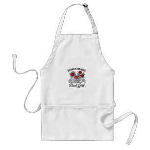 Bgm Bad Girl II Skeleton Heart Hands Edgy Vibe Standard Apron