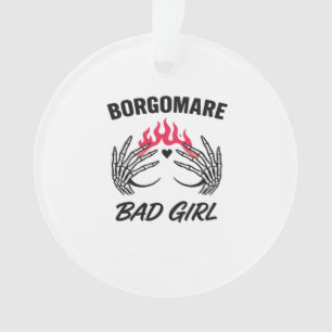 Bgm Bad Girl II - Skeleton Heart Hands   Ornament