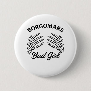 Bgm Bad Girl - Skeleton Heart Hands  6 Cm Round Badge