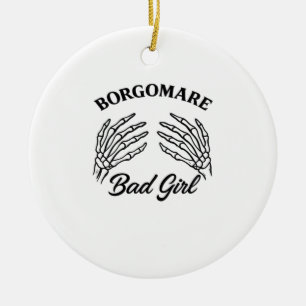 Bgm Bad Girl - Skeleton Heart Hands  Ceramic Ornament