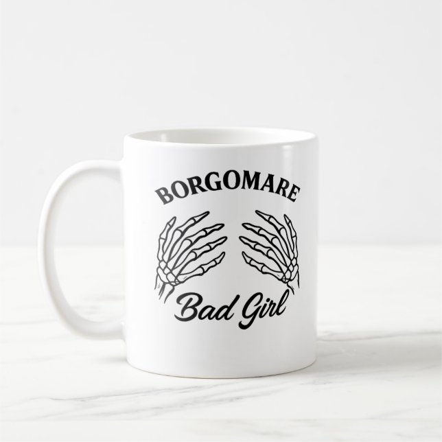 Bgm Bad Girl - Skeleton Heart Hands  Coffee Mug (Left)