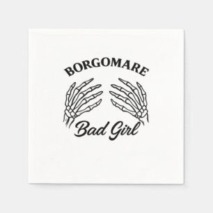 Bgm Bad Girl - Skeleton Heart Hands  Napkin