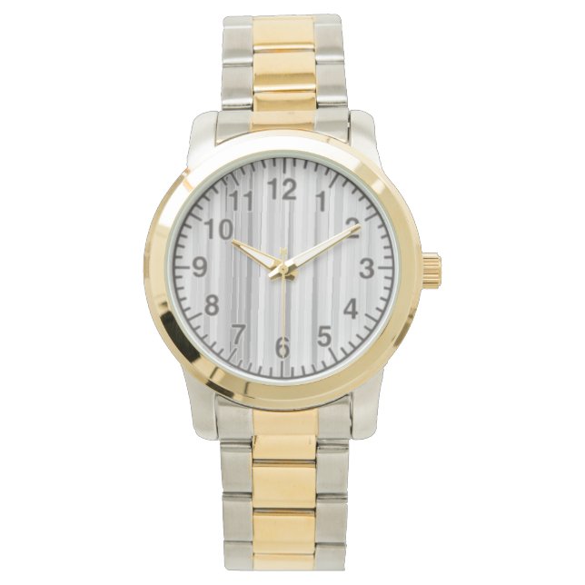 BGW Lines Two-Tone Watch, Gold/Silver Tone  Watch (Front)