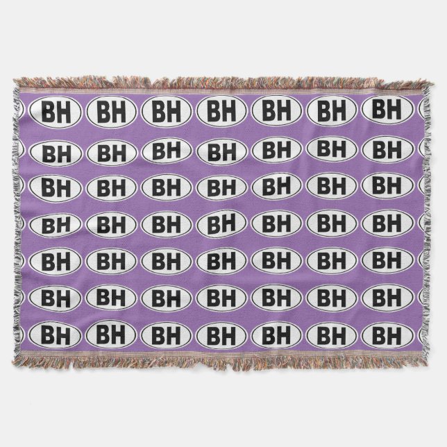 BH Beverly Hills California Throw Blanket (Front)