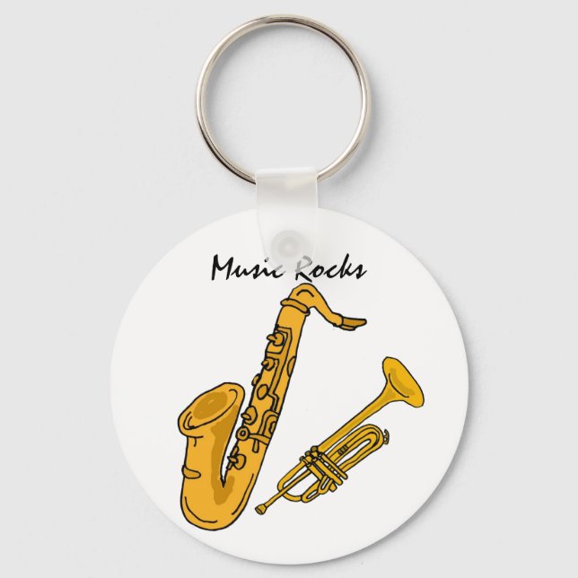 BH- Music Rocks Keychain (Front)