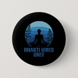 Bhakti Yoga Lotus Quote 6 Cm Round Badge