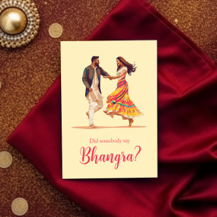 Bhangra Birthday Card