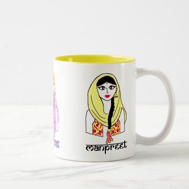 Bhangragirl Two-Tone Coffee Mug (Right)