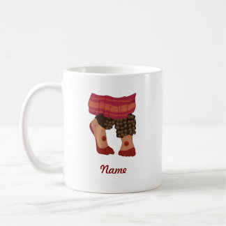 Bharatanatyam dancers Feet Design personalized Coffee Mug
