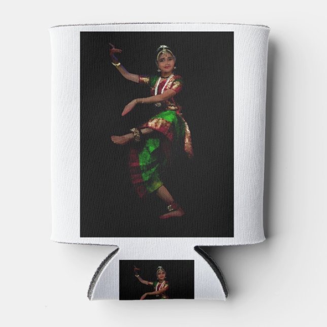 Bharathanatyam Dance -130 Can Cooler (Front)