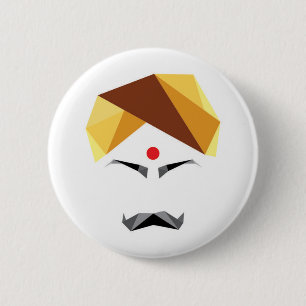 Bharathiyar abstract tamil button colour