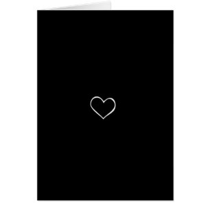 BHBL black background white heart classic love fli