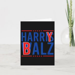 Bheimer 2024 Funny Kamala Harris W Democrat Politi Card