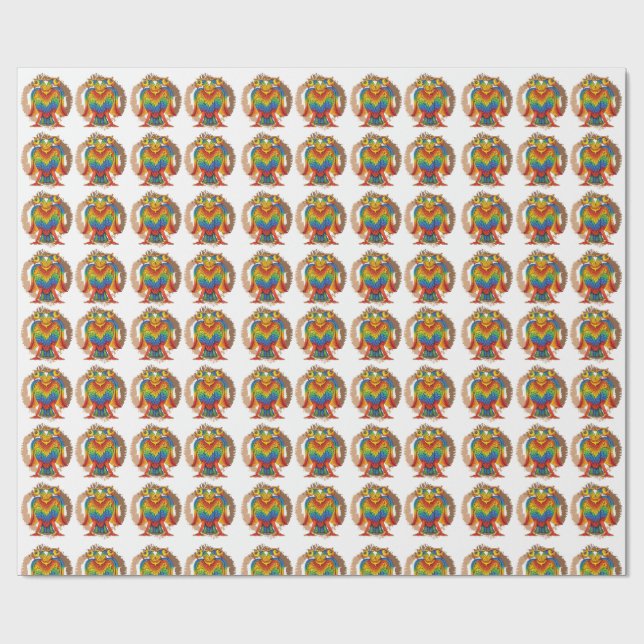 bherunda bird wrapping paper (Flat)