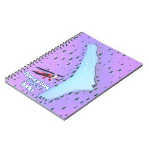 Bhimtal Lake Bhimtal India travel poster. Notebook