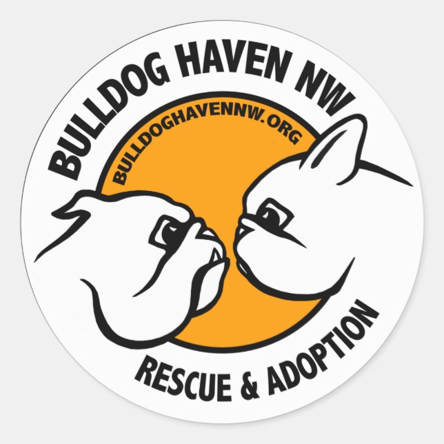 BHNWlogo Classic Round Sticker (Front)