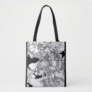 Bhopal Madhya Pradesh City Map Tote Bag