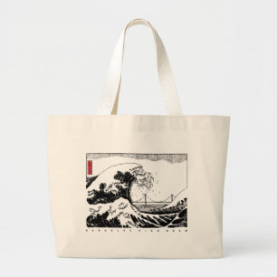 BHS Crew Tote Bag with Wave Design + Boat Logo