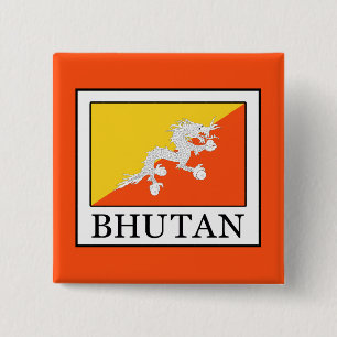 Bhutan 15 Cm Square Badge