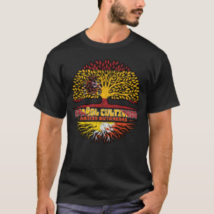 Bhutan Bhutanese Spanish Spain Tree Roots Flag T-Shirt