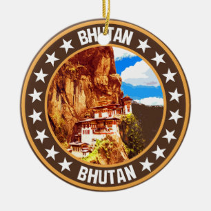 Bhutan                                             ceramic ornament