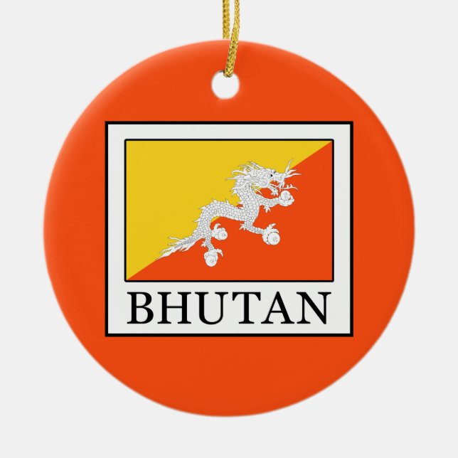 Bhutan Ceramic Tree Decoration (Front)