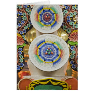 Bhutan. Ceremonial cakes made by monks adorn the