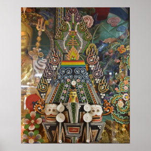 Bhutan. Ceremonial cakes made by monks adorn the 2 Poster