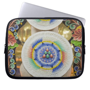 Bhutan. Ceremonial cakes made by monks adorn the Laptop Sleeve