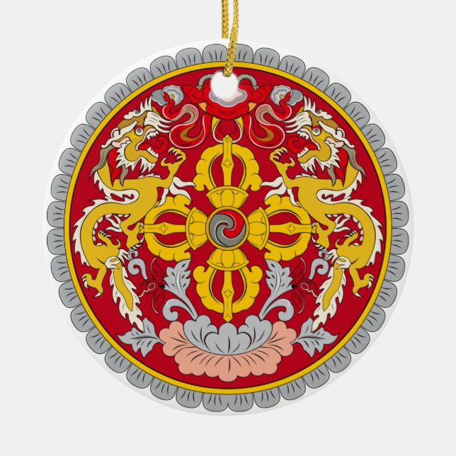 BHUTAN*- Custom Christmas Ornament (Front)